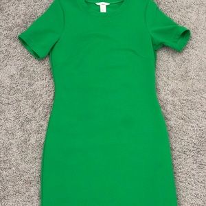H&M small green above the knee dress.